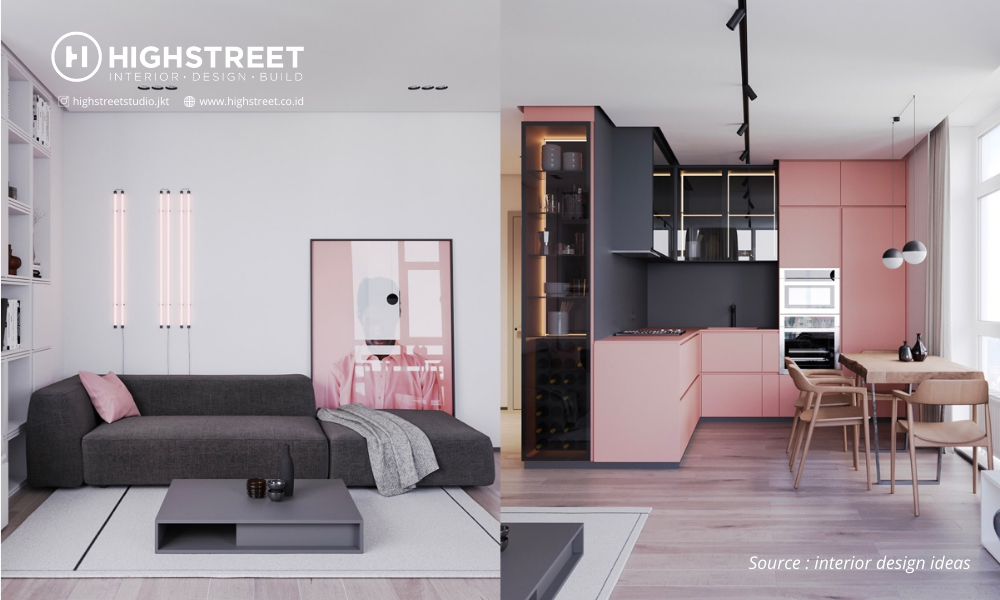 Unique and Beautiful, Consultant Interior Designing This Apartment Completely Pink